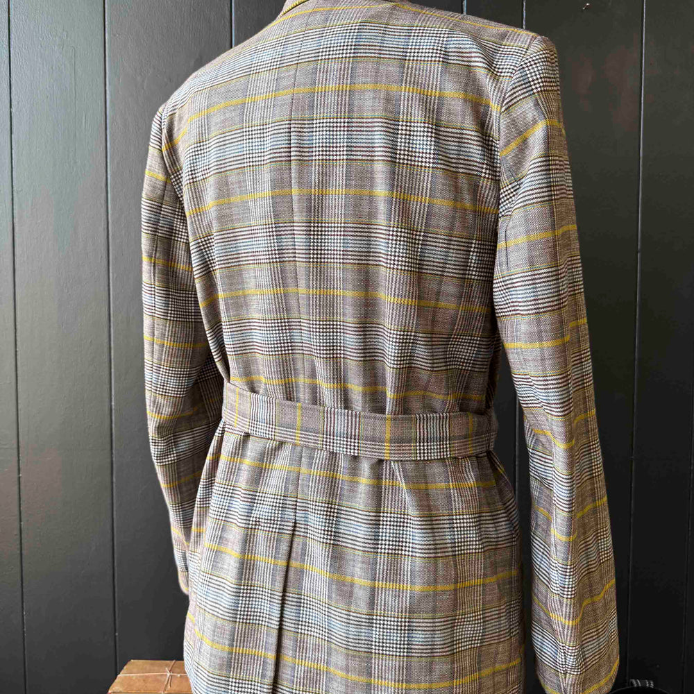 
                      
                        Pre-loved Belted Check Blazer - Size M
                      
                    