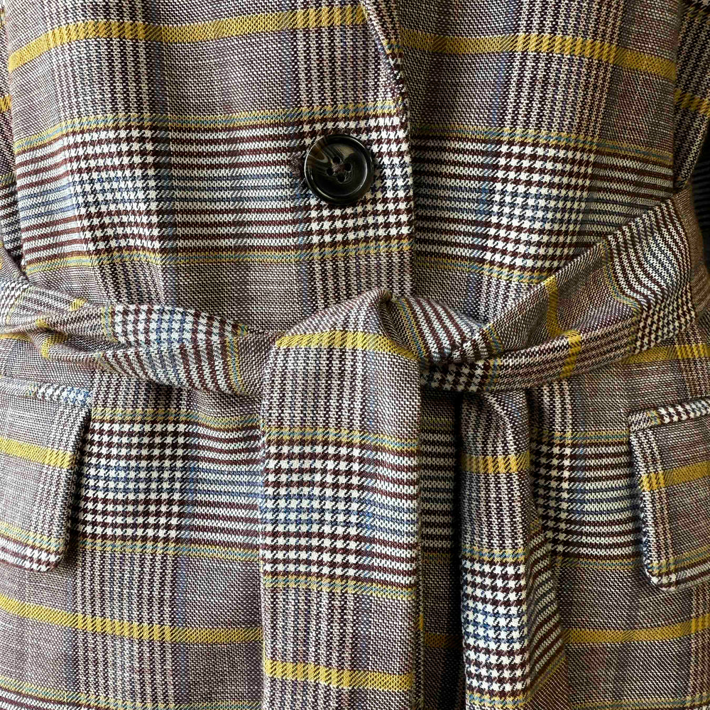 
                      
                        Pre-loved Belted Check Blazer - Size M
                      
                    