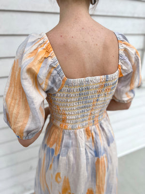 Jillian Paint Stroke Dress