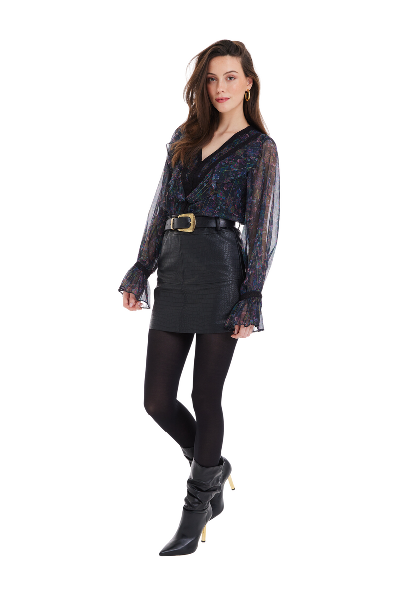 Metallic Jules Blouse