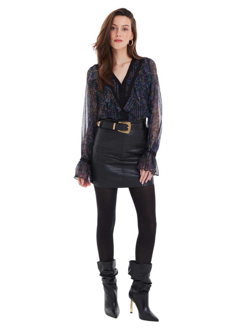 Metallic Jules Blouse