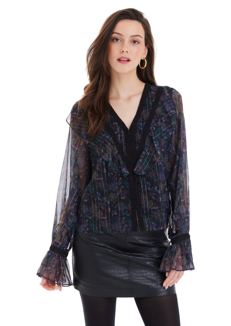 Metallic Jules Blouse