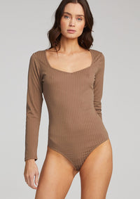 Olive Long-Sleeve Bodysuit