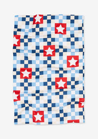 Red, White and BBQ Kitchen Tea Towel