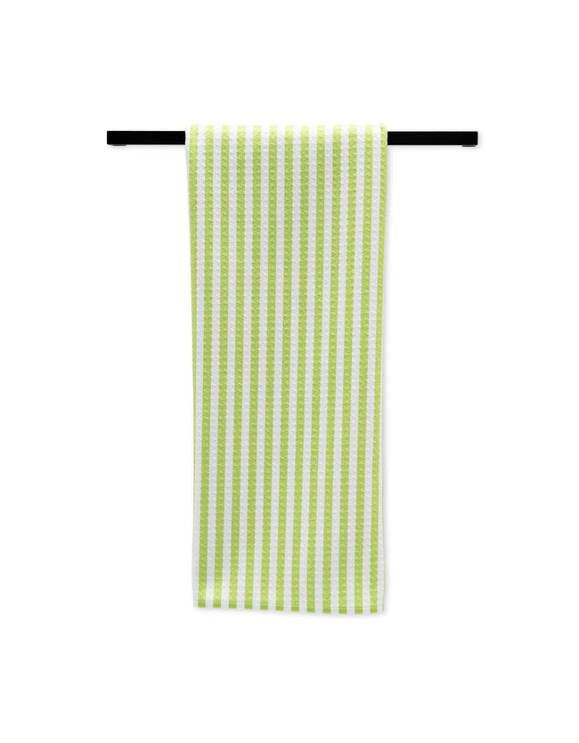 Summer Stripe Green Kitchen Tea Towel