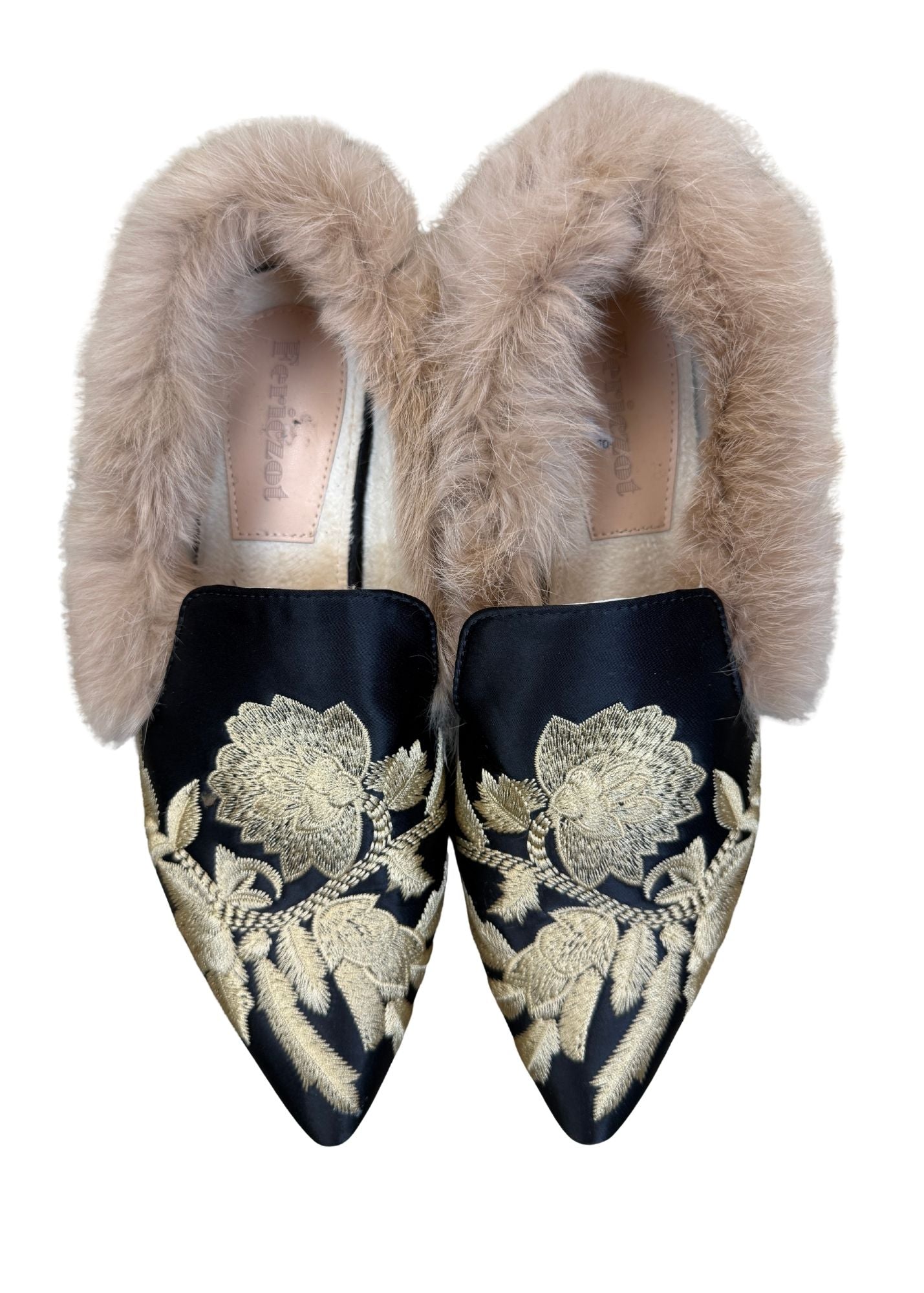 Pre-loved Periczot Fur Lined Loafer - Size 9.5