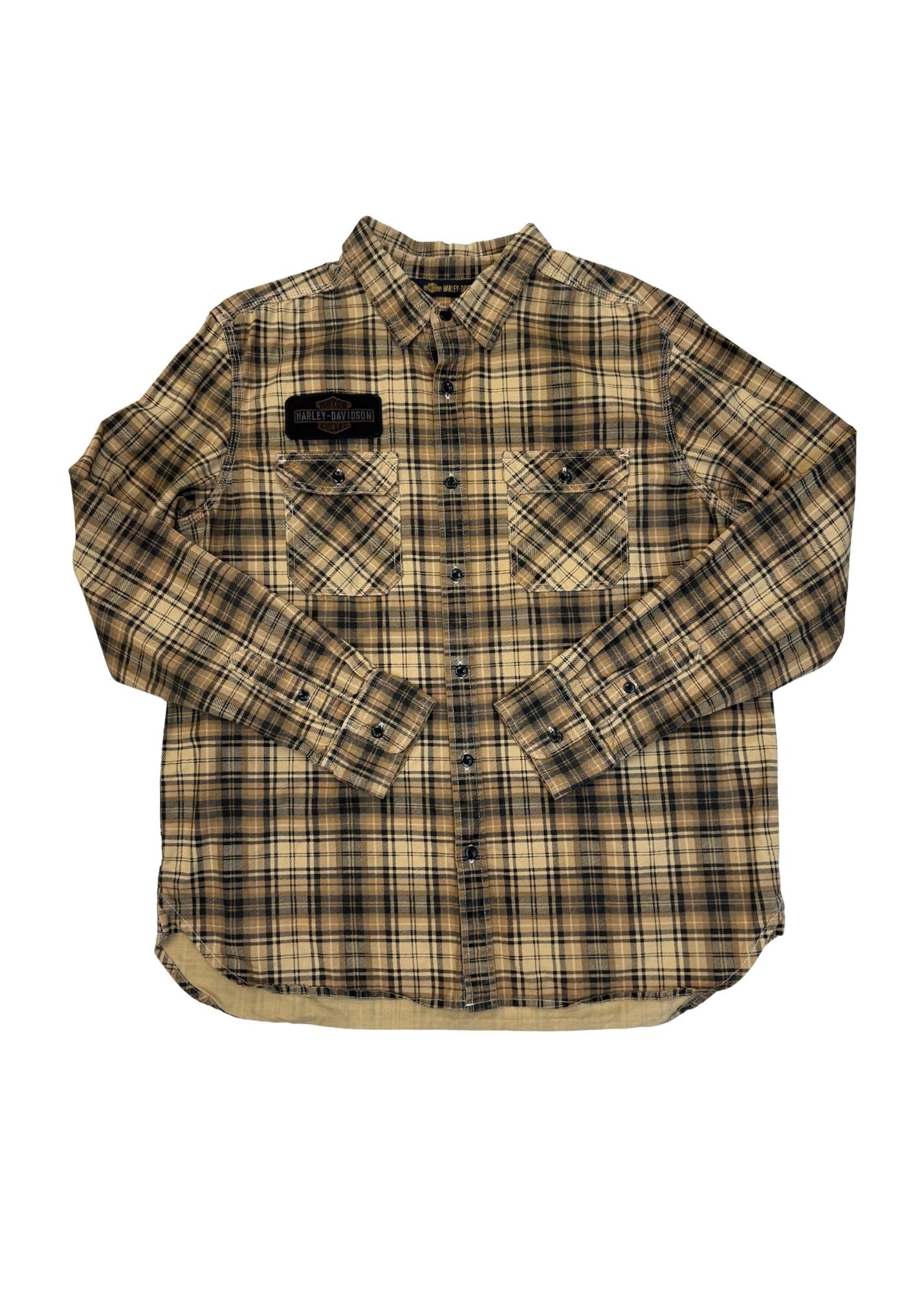 Pre-loved Harley Davidson Plaid Shirt - Size XL