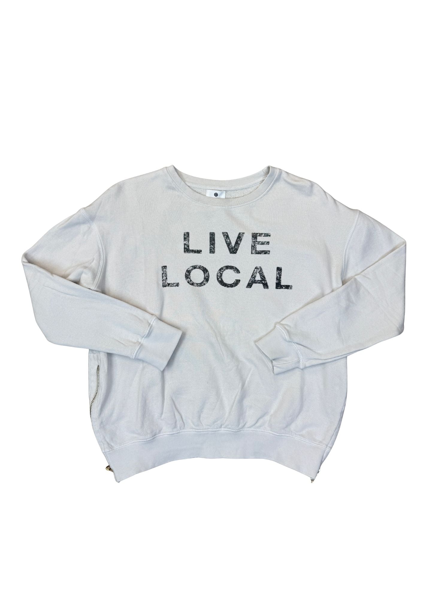 Pre-loved Live Local White Crewneck - Size S DW