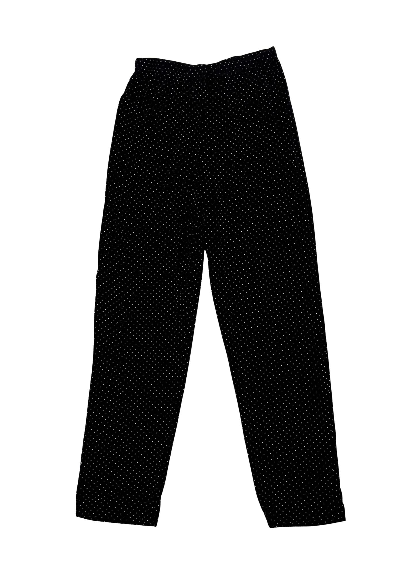 Pre-loved Black Polka Dot Stretch Pant - Size M