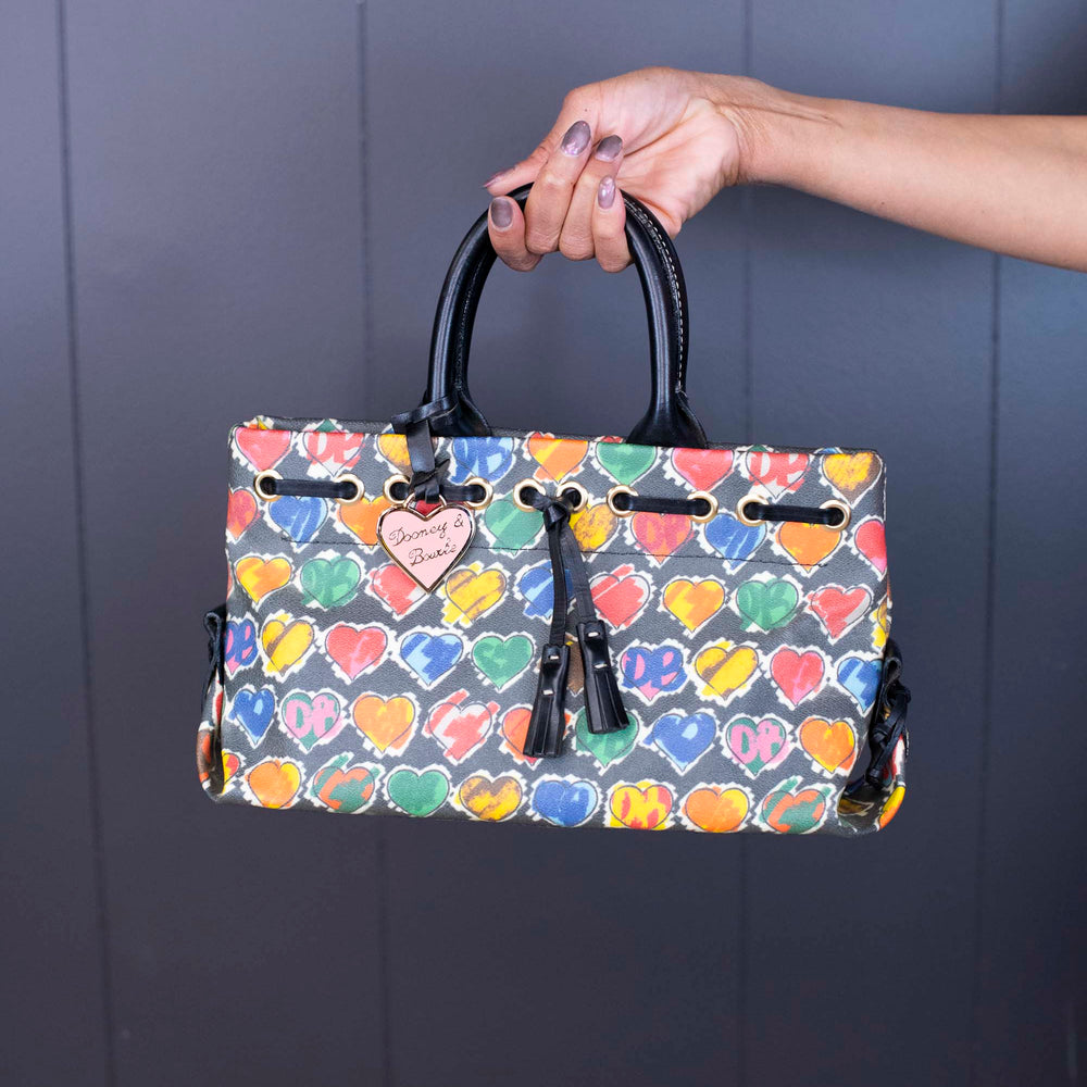 Vintage Dooney and Bourke Hearts Handbag