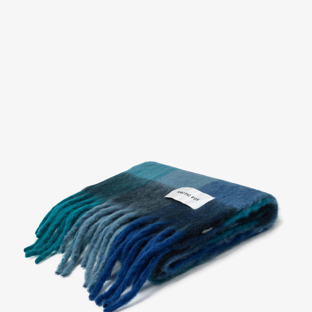 
                      
                        The Reykjavik Scarf - 100% Recycled - Blue Check
                      
                    