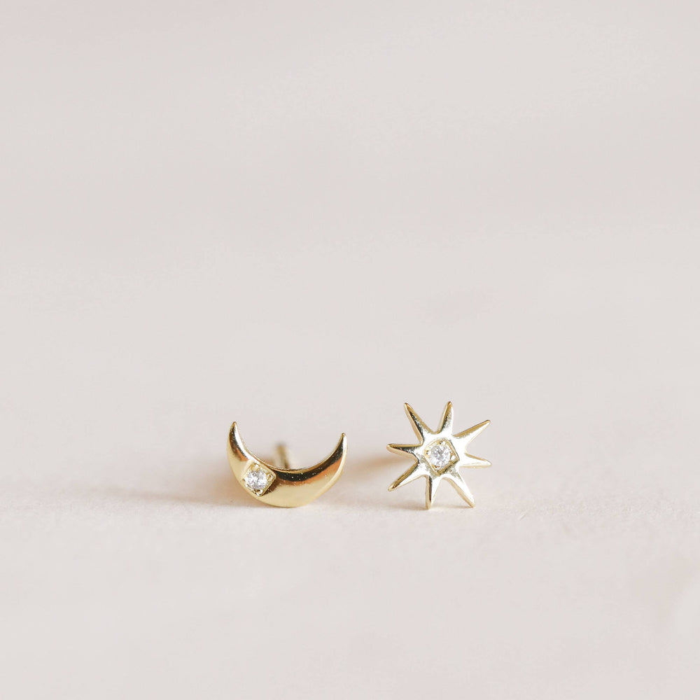 
                      
                        Complements - Sun & Moon - Gold Earrings
                      
                    