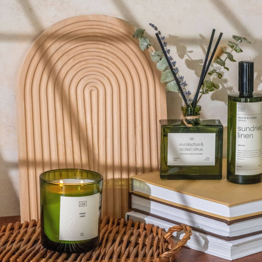 
                      
                        Eucalyptus & Sicilian Citrus Reed Diffuser with Flowers
                      
                    