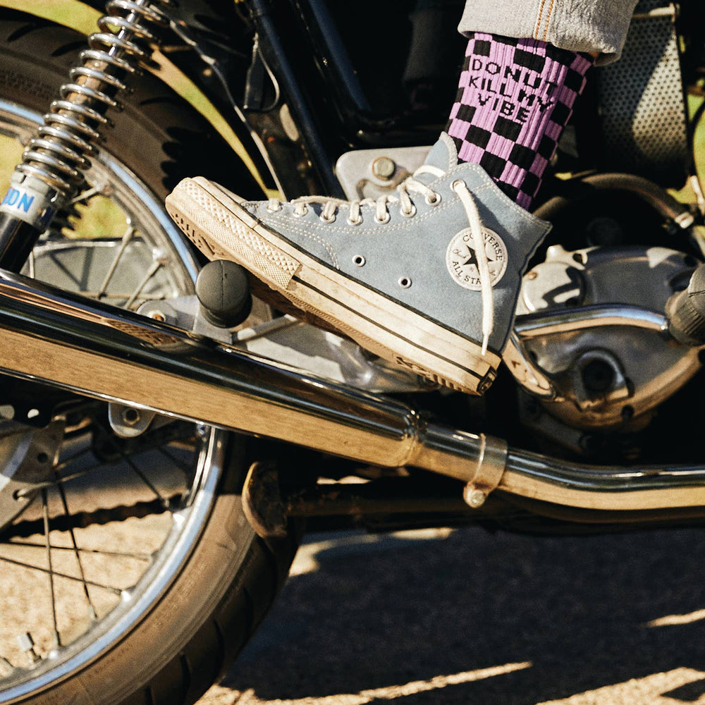 Donut Kill My Vibe Comfy Crew Socks