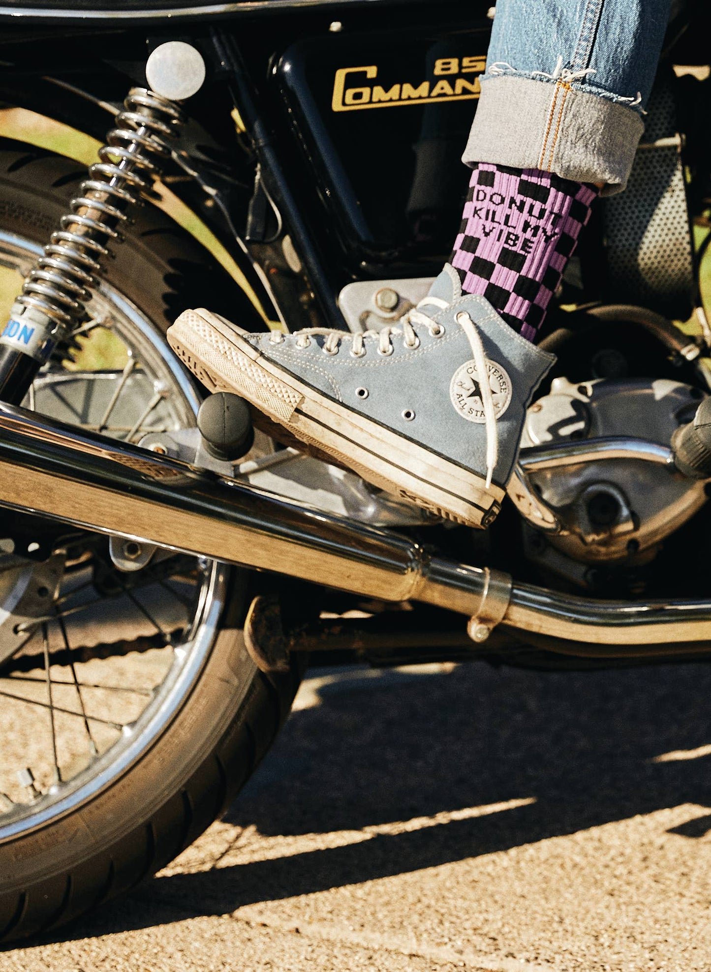 Donut Kill My Vibe Comfy Crew Socks
