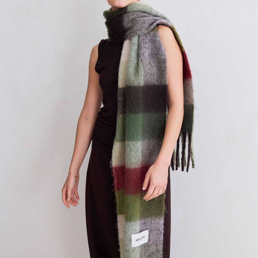 The Reykjavik Scarf - 100% Recycled - Mossy Green