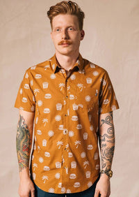 Take It Greasy Men's Button-Up