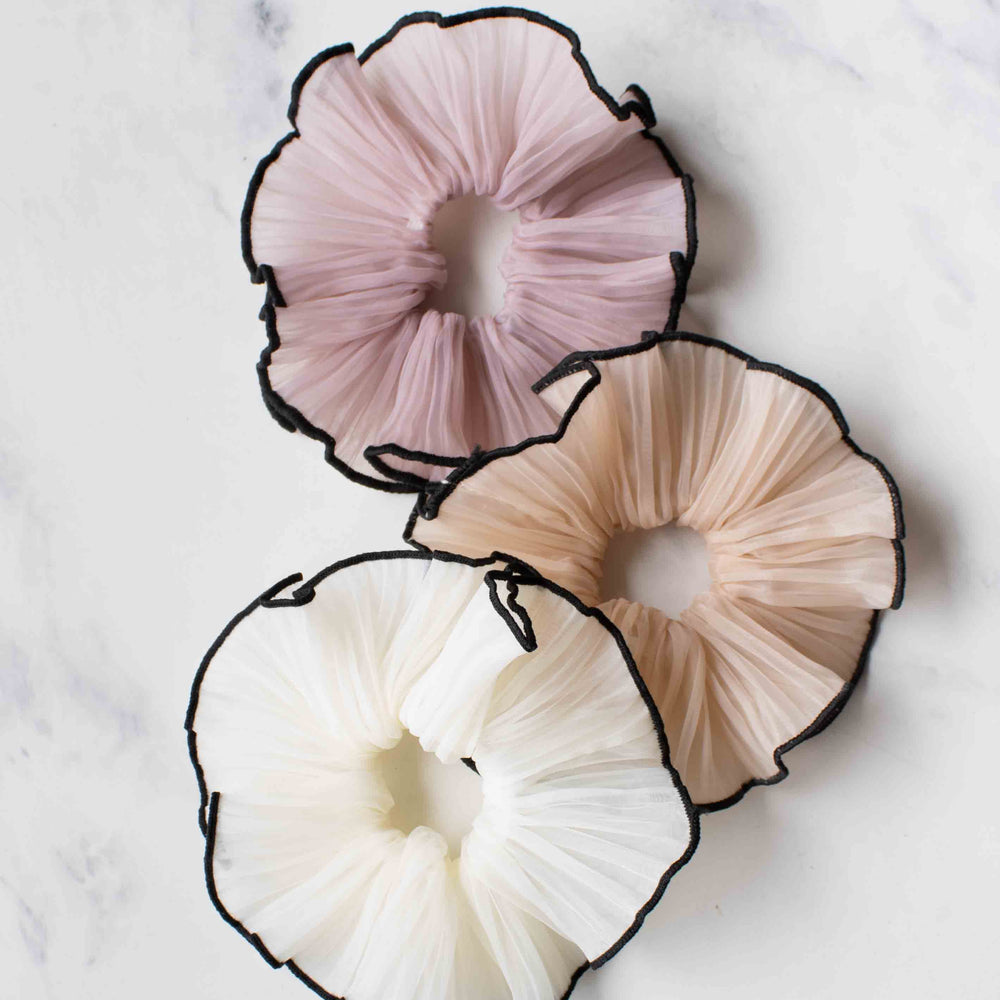 
                      
                        Pleated Organza Scrunchie
                      
                    