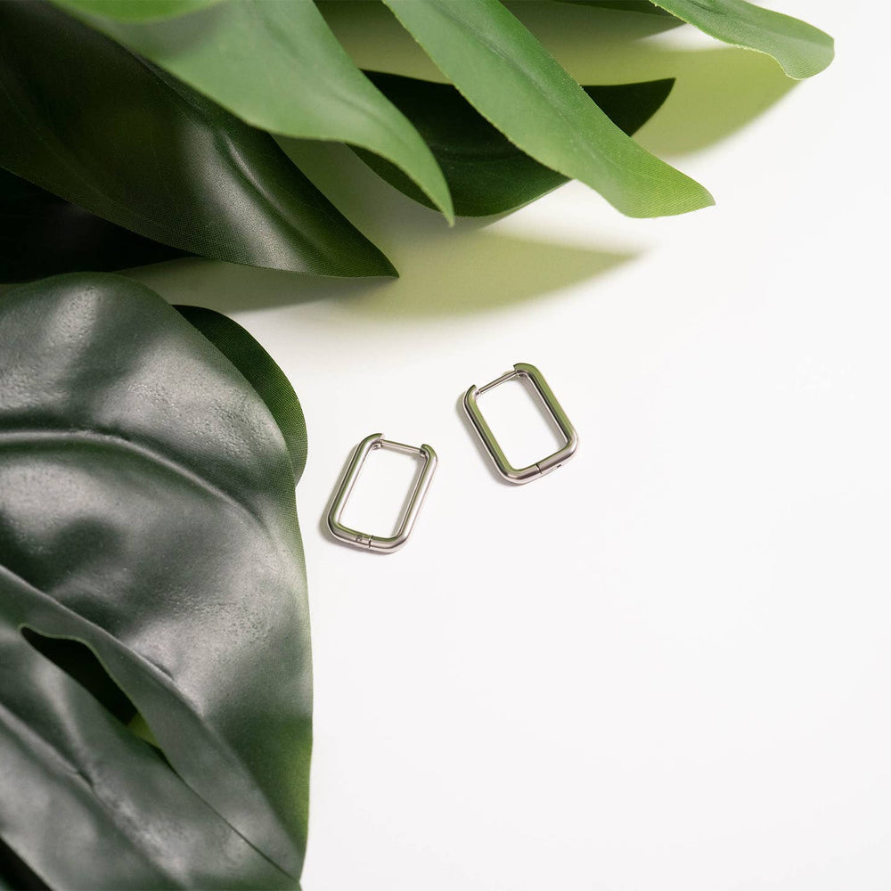 
                      
                        Rounded Rectangle Everyday Huggie Earrings
                      
                    