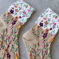 Floral Tones Casual Socks