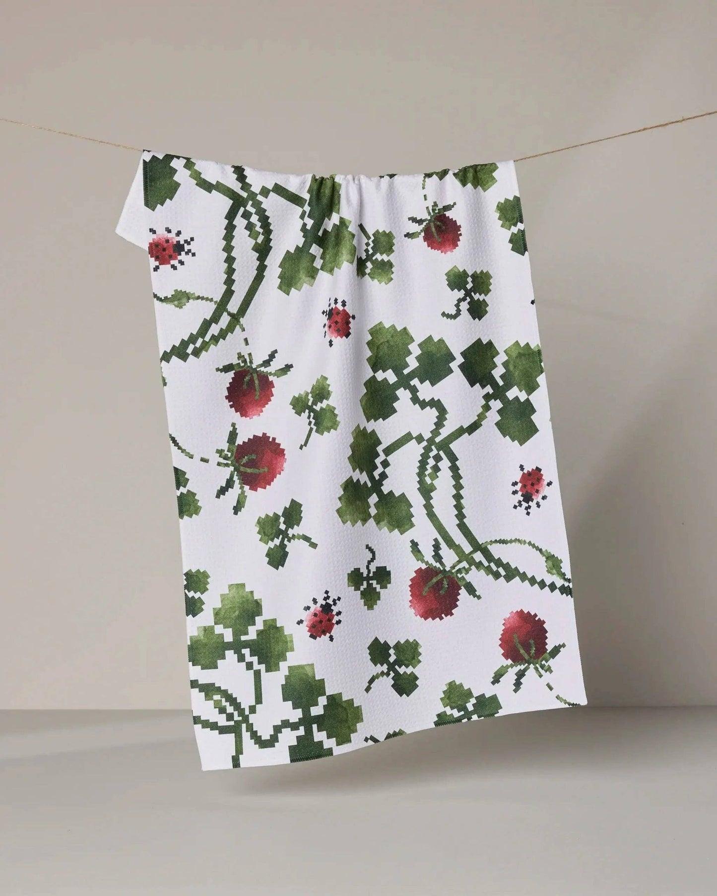 Ladybug Fields Tea Towel