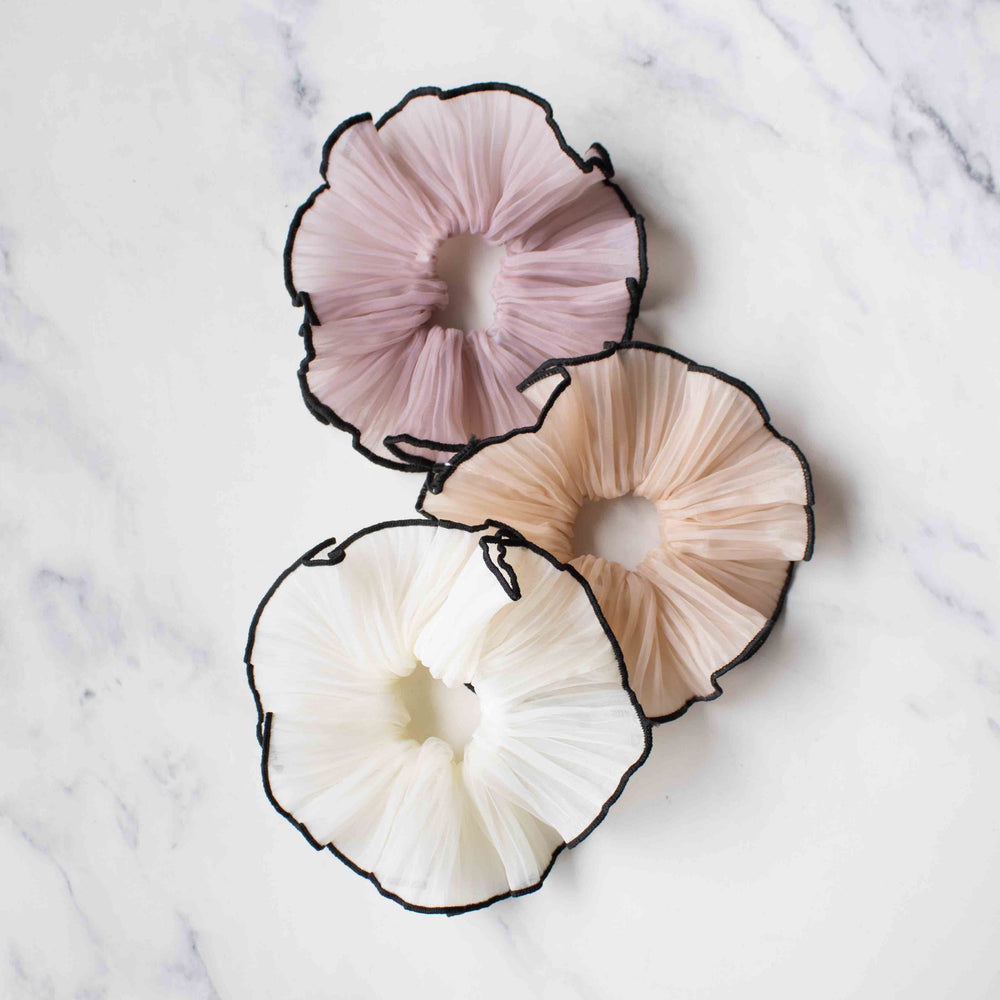
                      
                        Pleated Organza Scrunchie
                      
                    