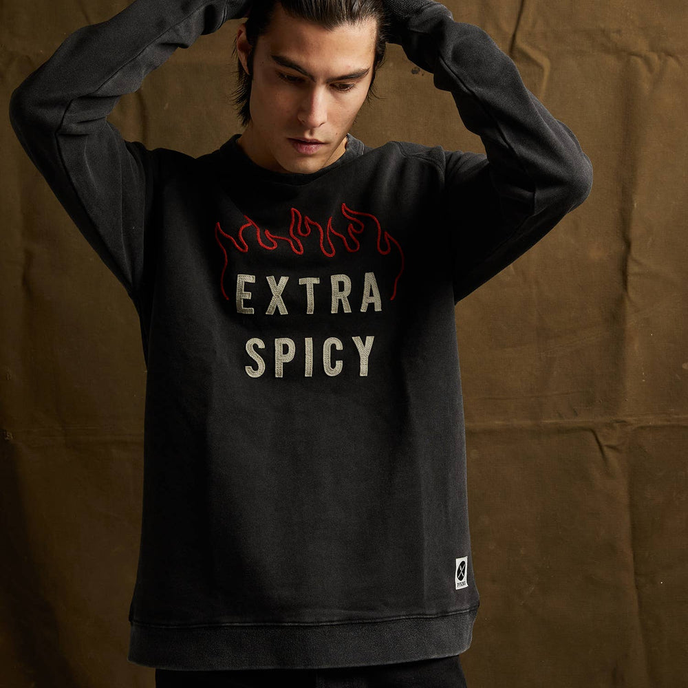 
                      
                        Extra Spicy Chainstitch & Felt Crewneck Sweatshirt - Unisex
                      
                    