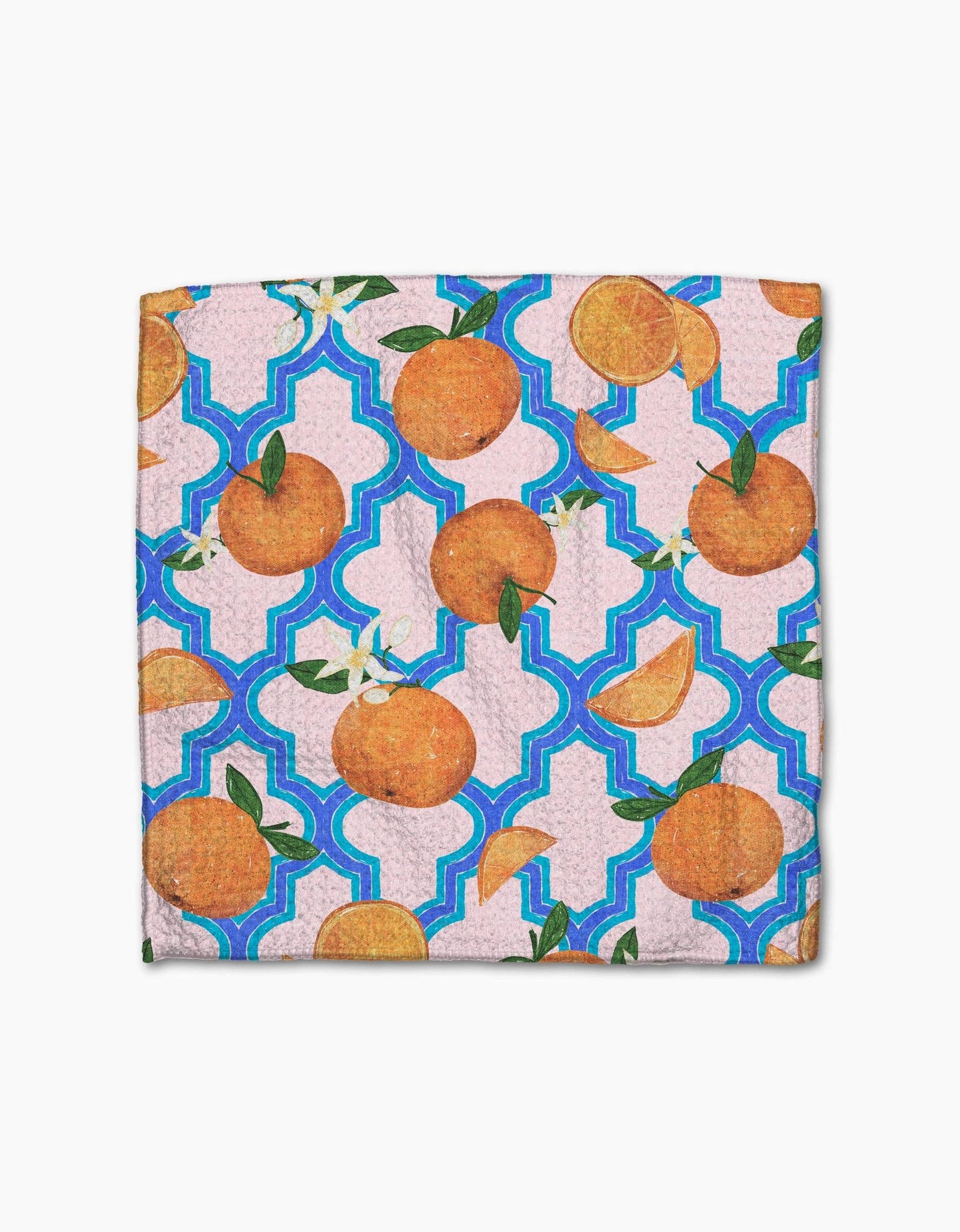 Orange Trellis Dishcloth Set