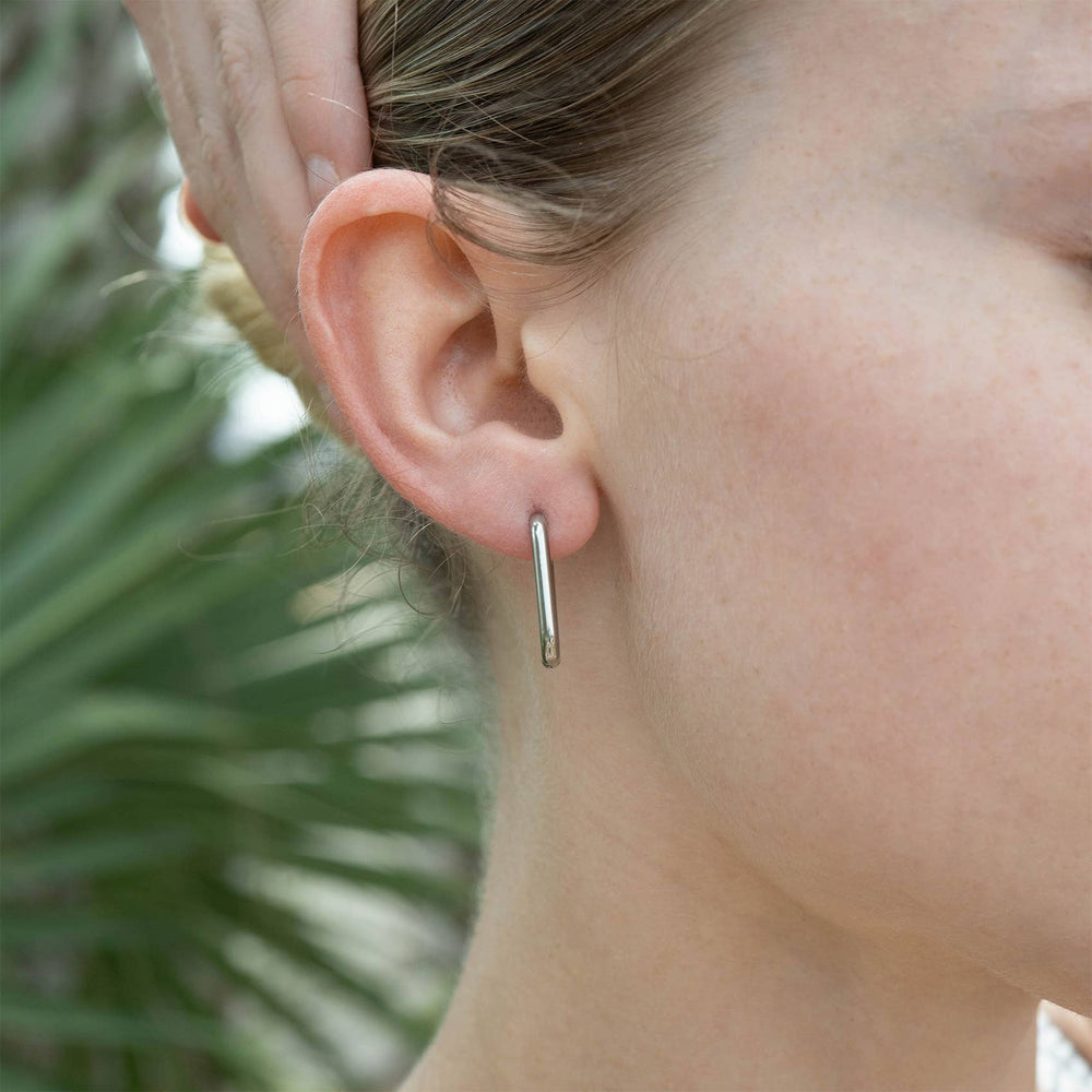 
                      
                        Rounded Rectangle Everyday Huggie Earrings
                      
                    