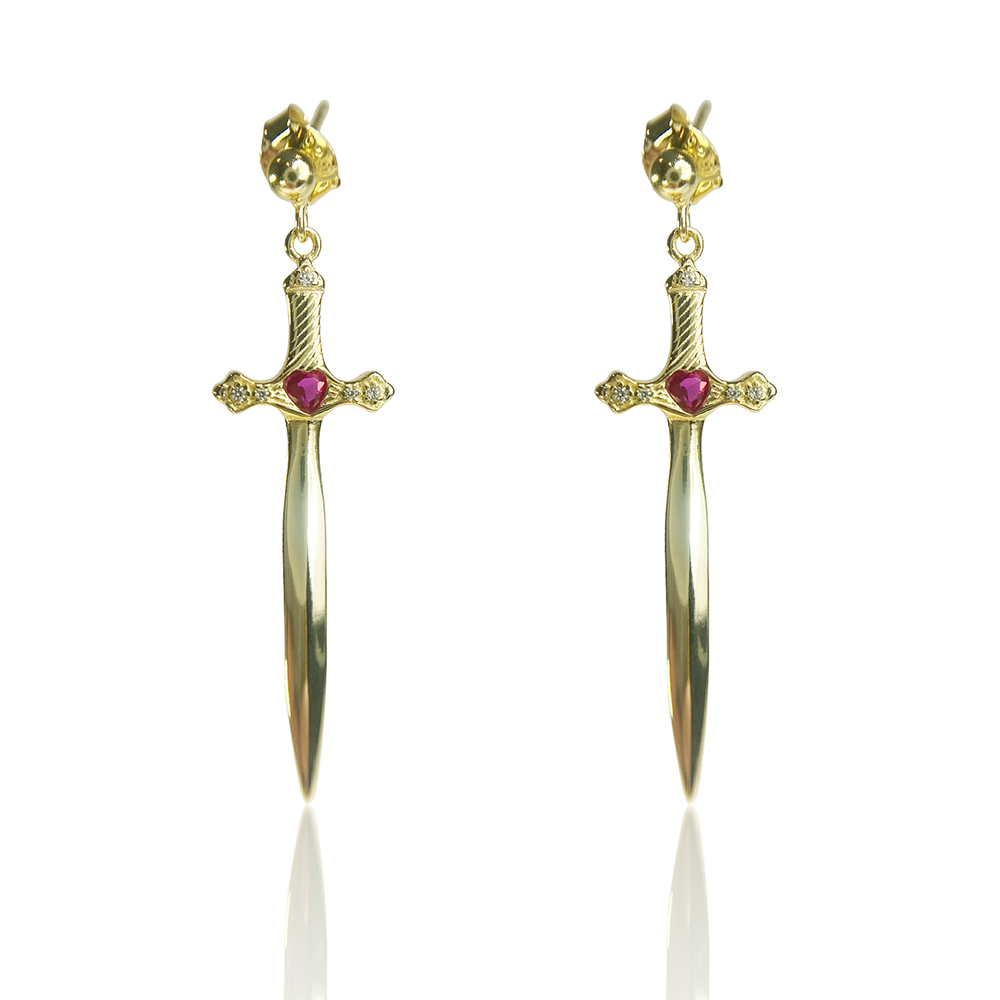 
                      
                        Heart & Dagger Earrings
                      
                    