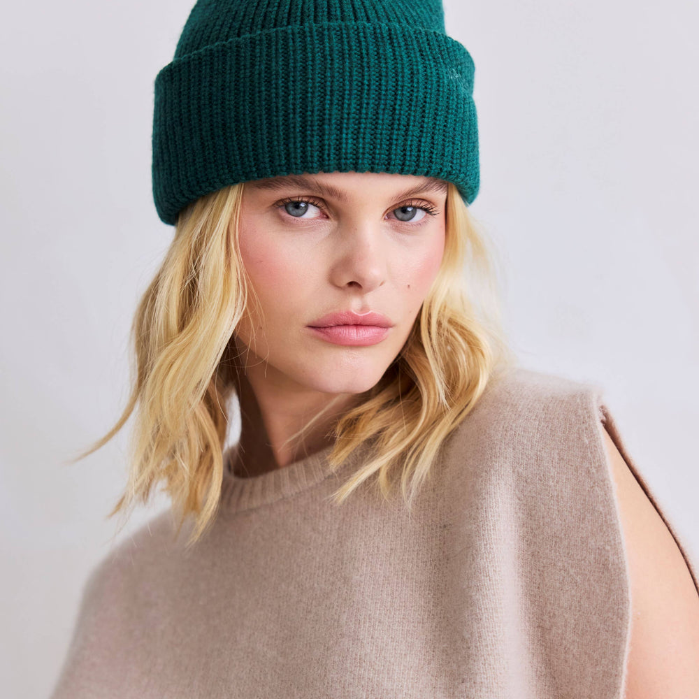 
                      
                        Merino Wool Embroidered Beanie - Alpine Fern
                      
                    