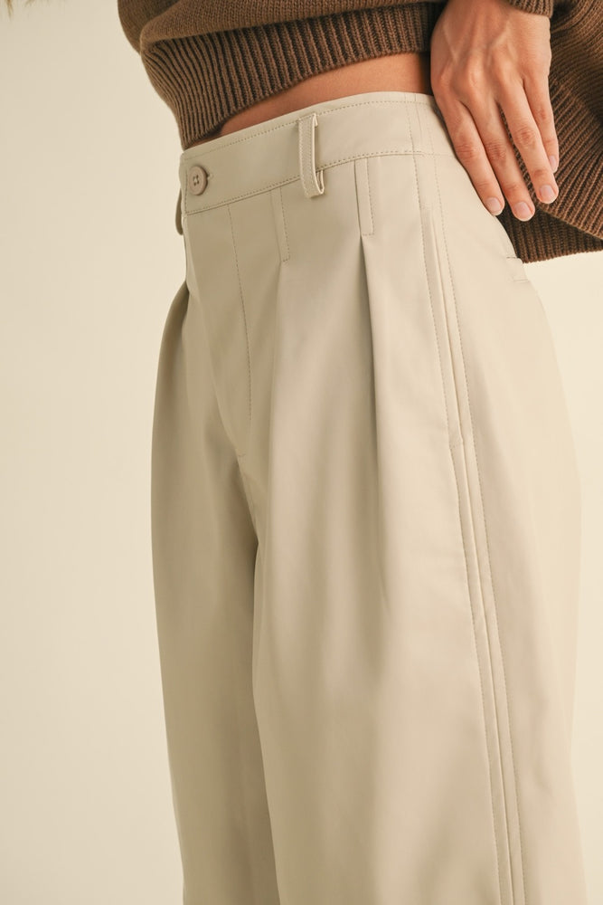 Bianca Pleather Bermuda Pants