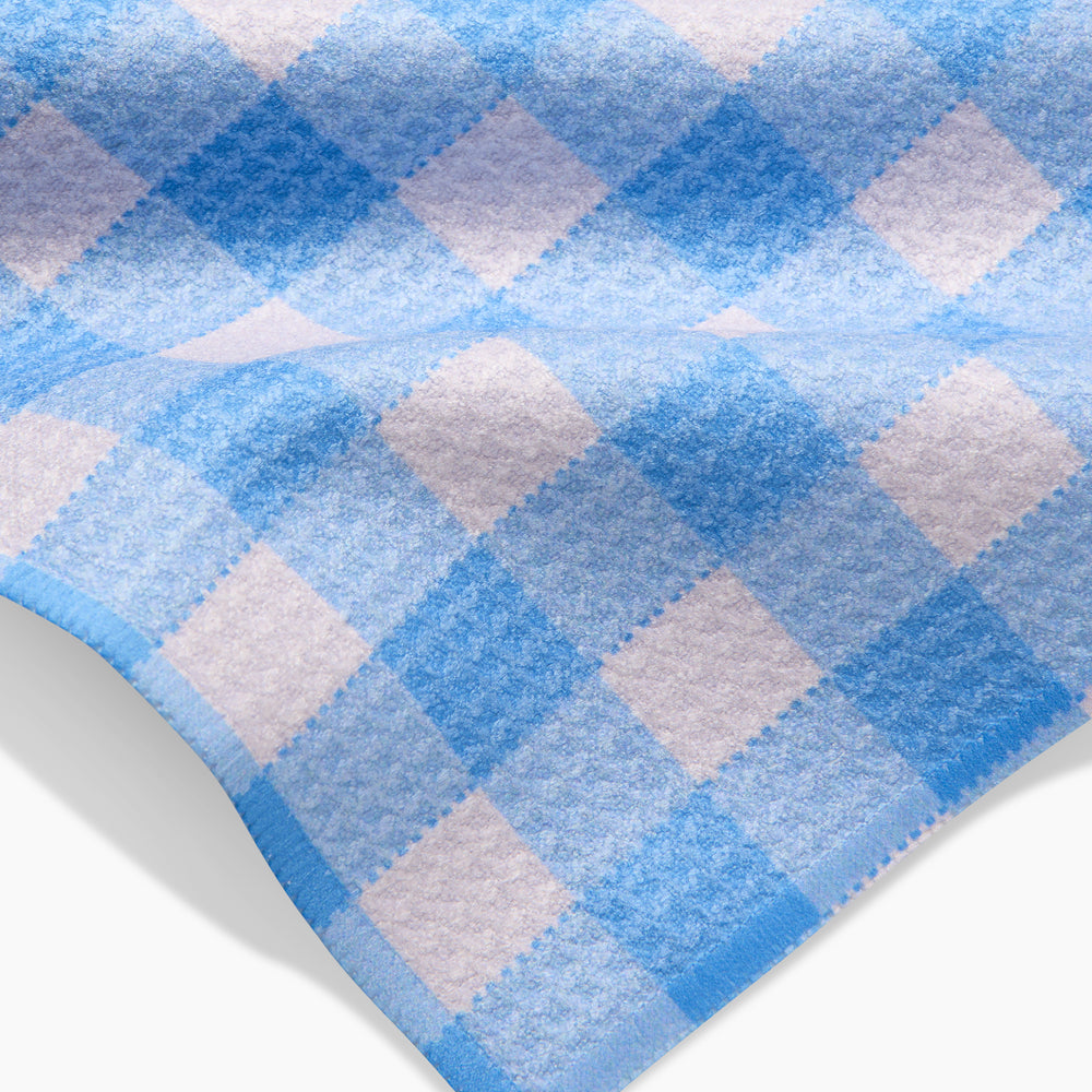 Angelic Sky Gingham Bar Towel