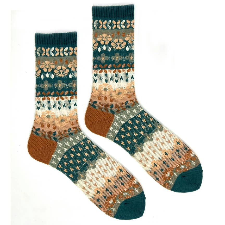 Amber | Women's Cozy Fuzzy Knit Socks