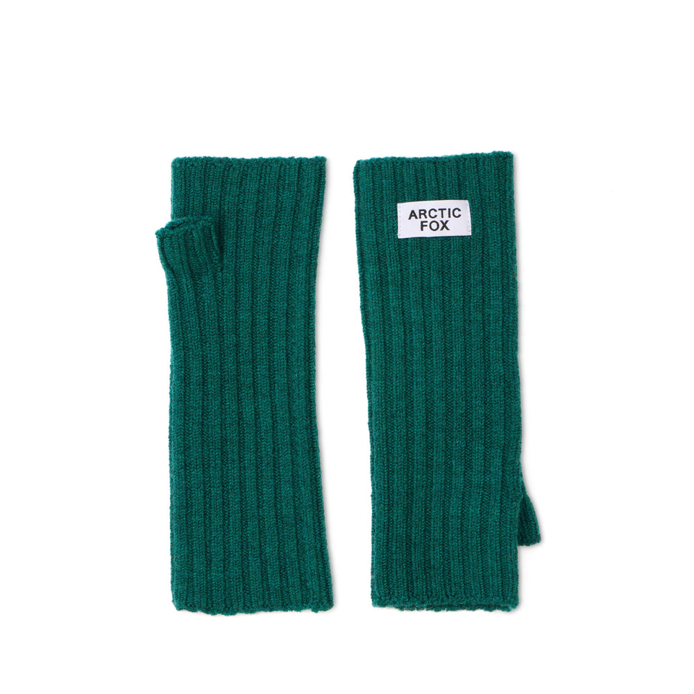 Merino Wool Fingerless Gloves - Alpine Fern