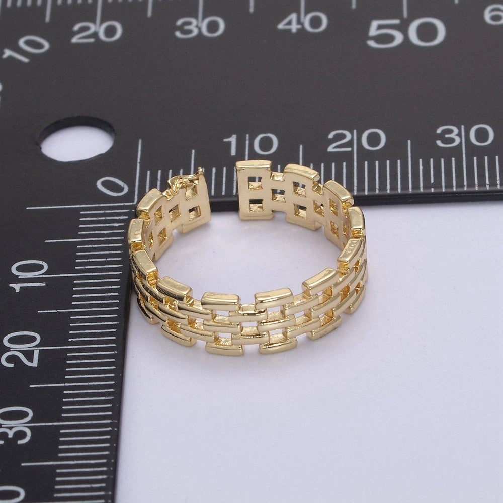 
                      
                        Gold Filled Panther Link Ring Open Adjustable Jewelry for St
                      
                    
