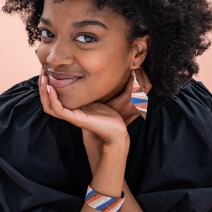 Frida Stripe Earrings - Sedona