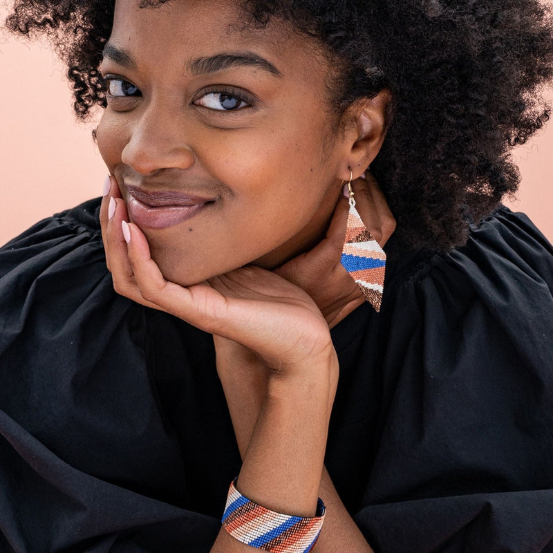 Frida Stripe Earrings - Sedona
