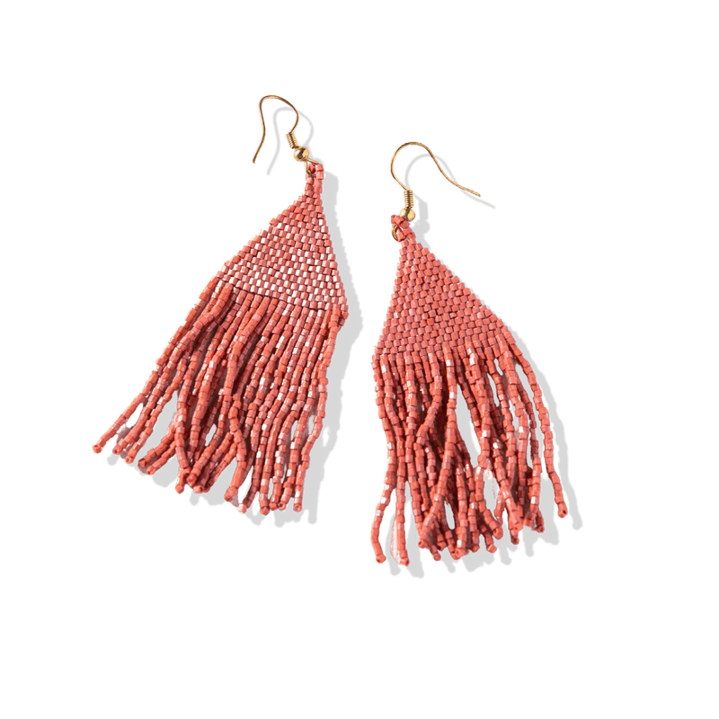 Terracotta Fringe Earrings