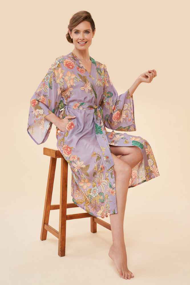 Prancing Tiger Kimono Gown