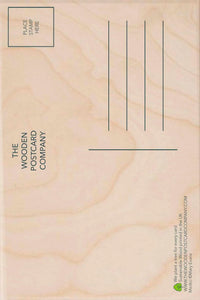 "Parachuting Birthday" Wooden Postcard