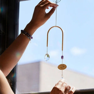 Suncatcher- Evil Eye/Amethyst