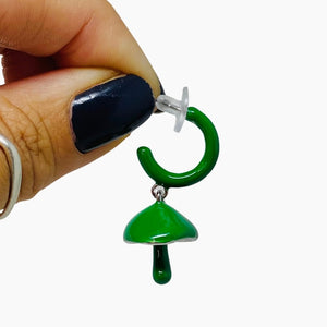 Mushrooms Earrings in Yellow