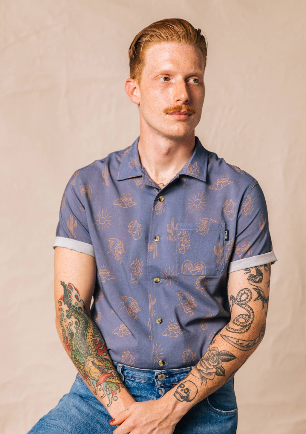 Adios Burritos Button Up Shirt - Men's
