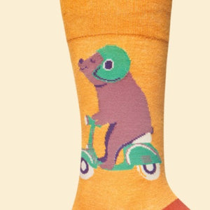 Men's Speedy Bear Socks - Banana