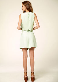 Gemma Button Front Linen Vest