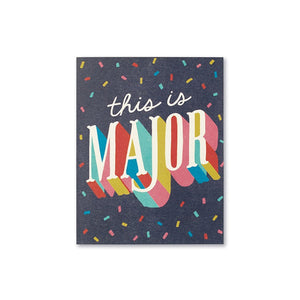 This is Major - Congratulations Card