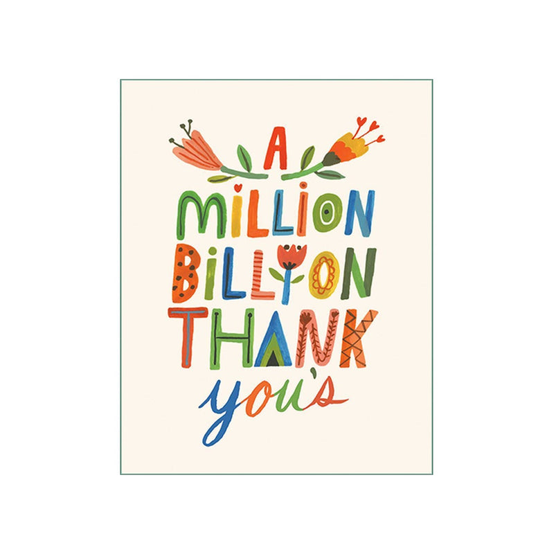 Million Thank Yous - Thank You Card