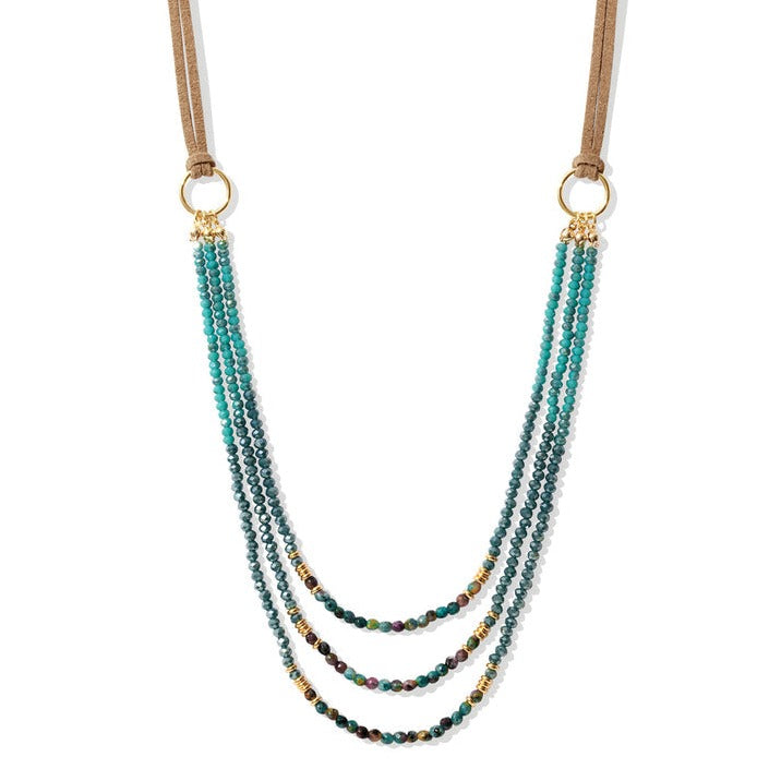 Tammy Triple Layer Beaded Necklace