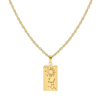 Zodiac Tarot Card Necklace